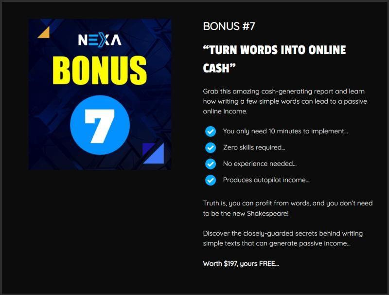 Nexa Bonus 7