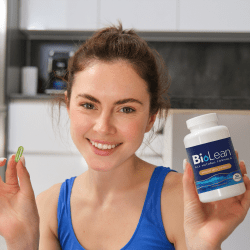 girl holding biolean pill Top 5 BioLean Reviews